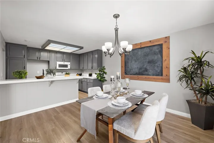 Dining Room and Remodeled Kitchen with Breakfast Bar