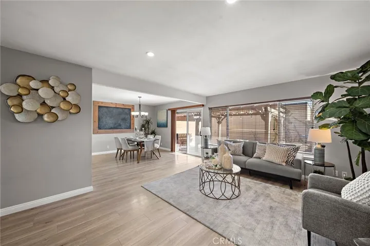 Fabulous Great-Room Style Living Room and Dining Room that is Open to the Upgraded Kitchen