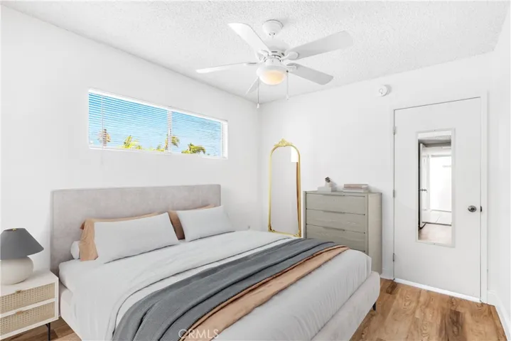 Virtually staged bedroom