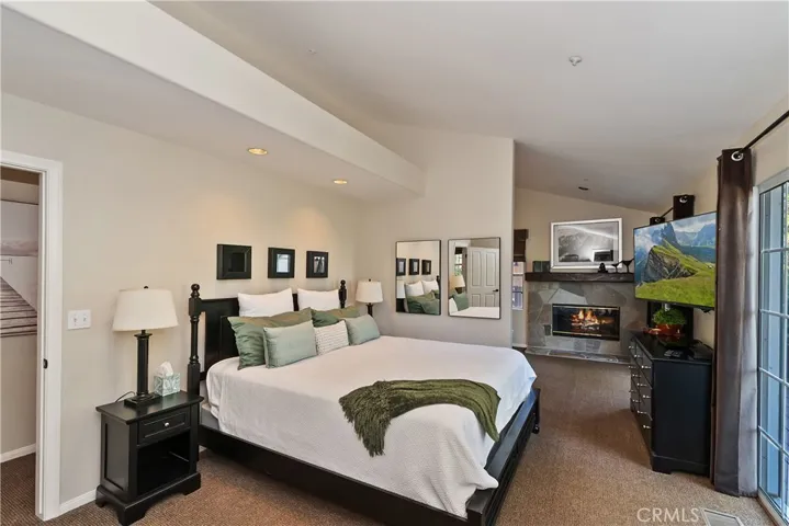 Fire in fireplace is digitally altered, not a real fire