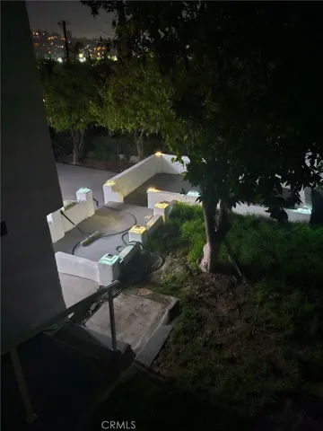 Night view patio