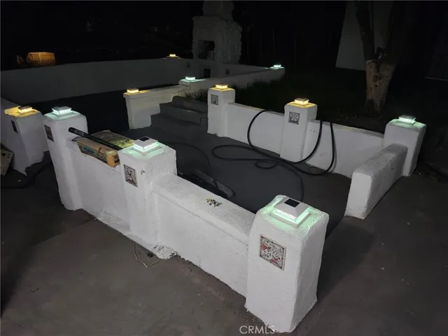 Night view patio
