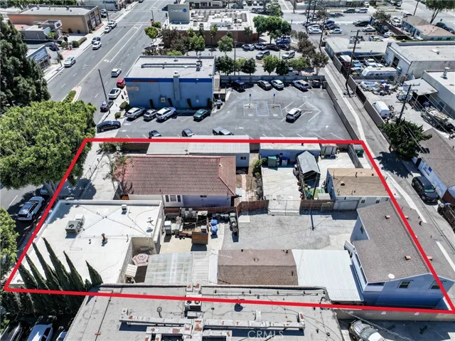 Aerial of lot towards south