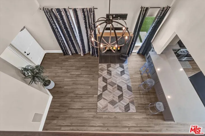 Living Room View From Upstairs