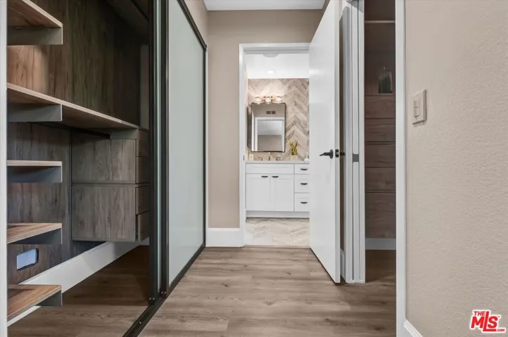 Primary Bedroom Closet and Wal