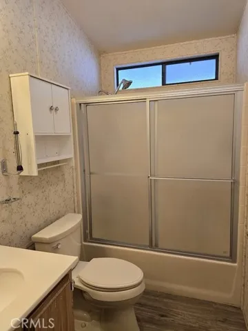 Shower over tub, guest bath