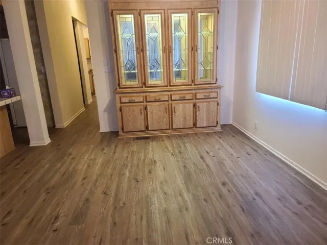 built in hutch dining area