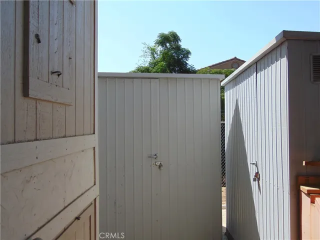Two sheds at back of driveway