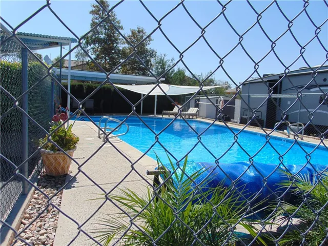 community pool with solar