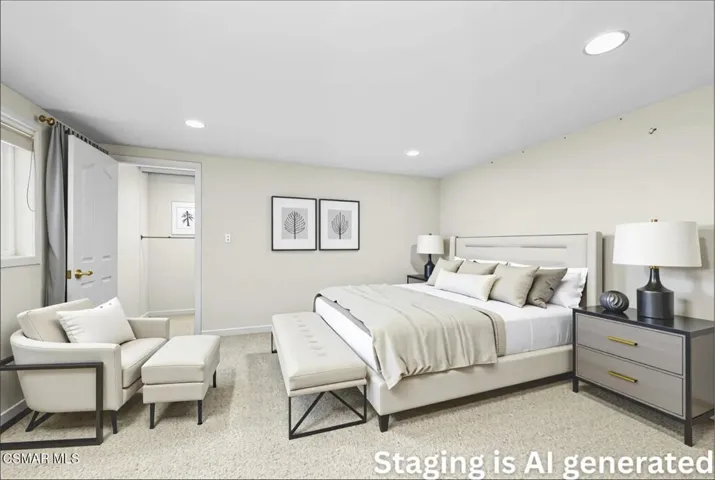 Staging is AI generated. 7
