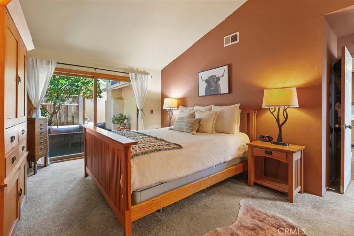 Private patio off master bedroom