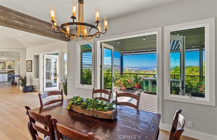 Breakfast room with amazing views