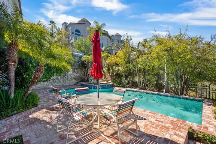 Plush Greenery around Pool