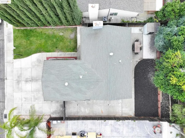 View from above of property