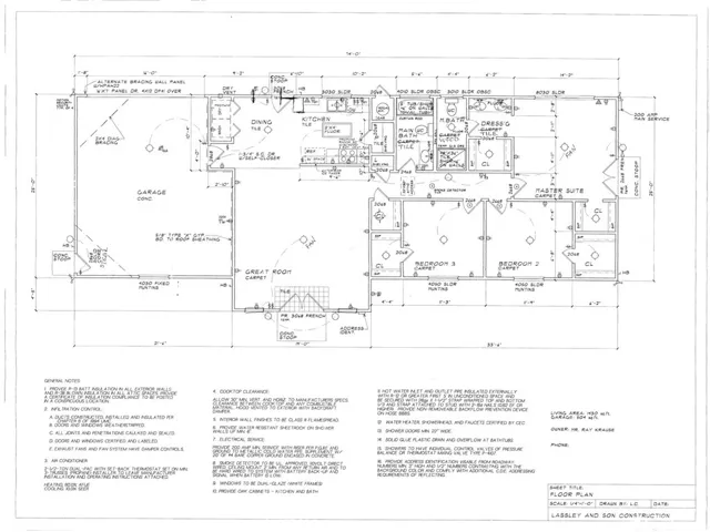 Cottage floor plan
