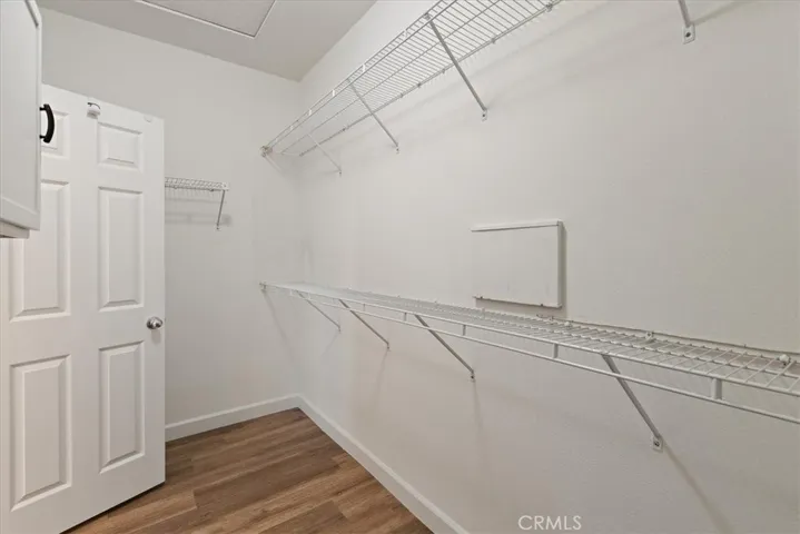 Primary walkin closet