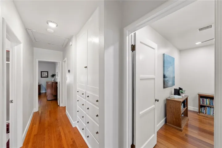 Hallway and view to bedroom 3