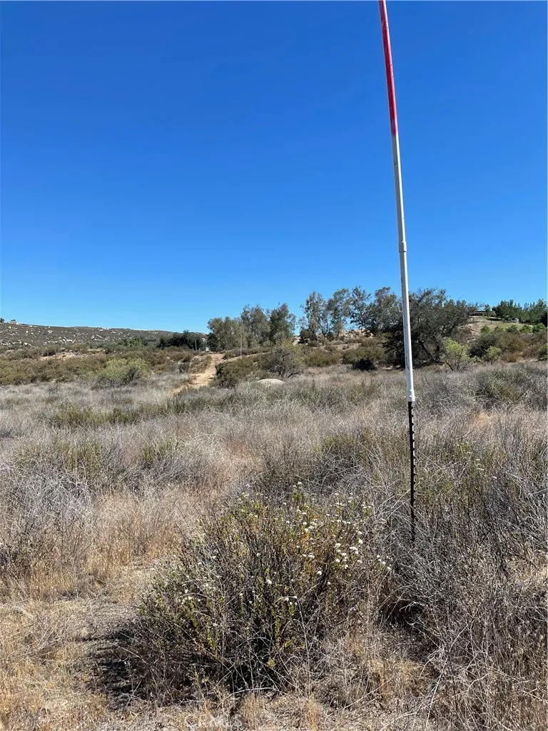 View of corner marker.