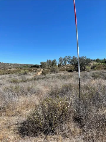 View of corner marker.