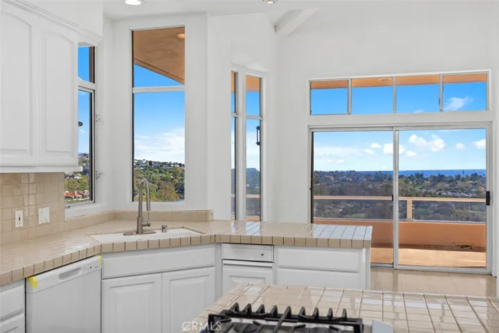 Kitchen with Ocean views
