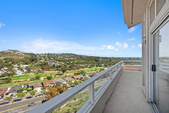Golf course views off primary bedroom