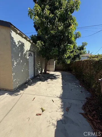 Rear of garage