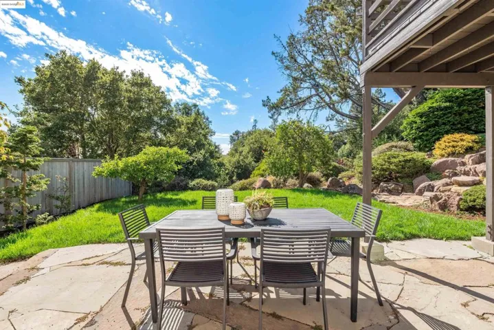 View of patio featuring outdoor dining space