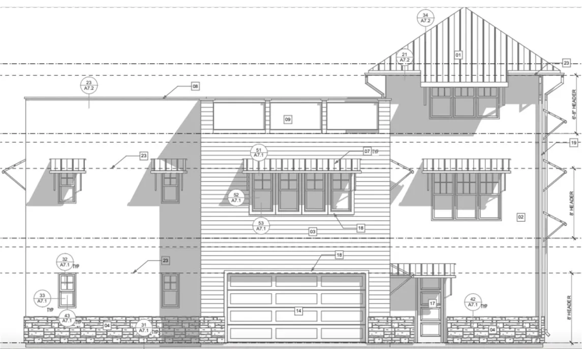 On site residence - South exposure
