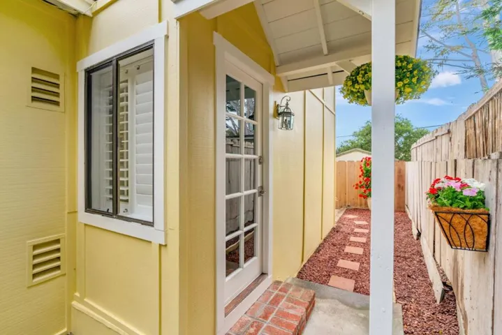 Side yard and side door