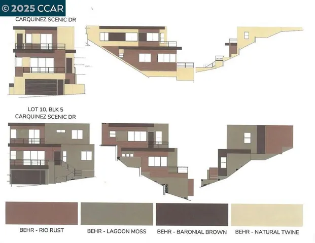 Lots 9 and 10 color board