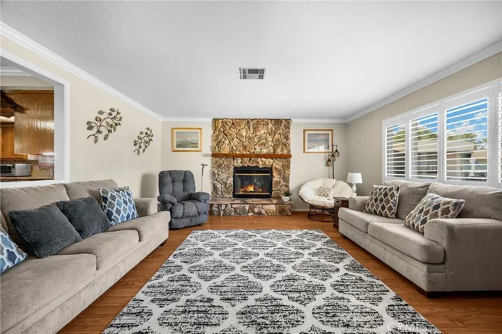 Living Room with Fireplace