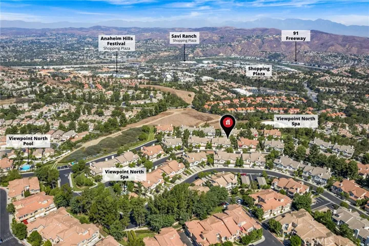 Ideal location near the top of Anaheim Hills with shopping and parks nearby and easy freeway access