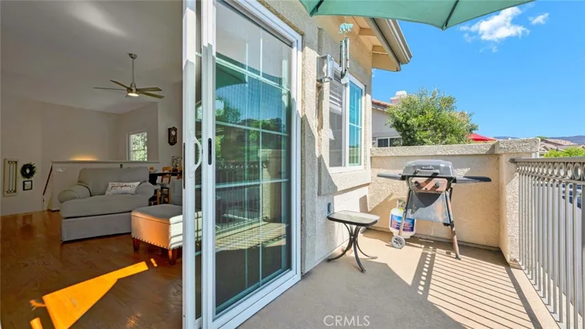 Balcony off of living room