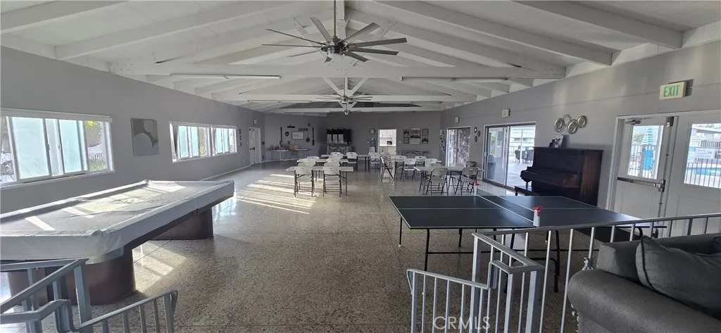 Club House ping pong & pool table & piano fun activities