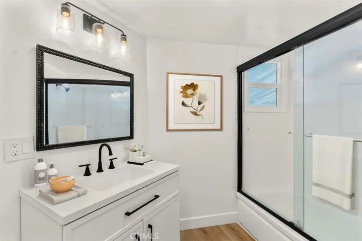 Beautifully Renovated Guest bathroom in Hallway next to Laundry Nook 15621 Beach Blvd Space 108, Westminster