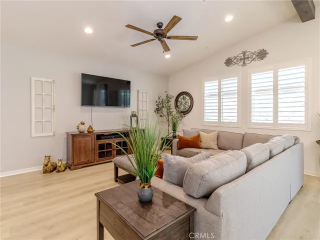 Open concept living kitchen area.