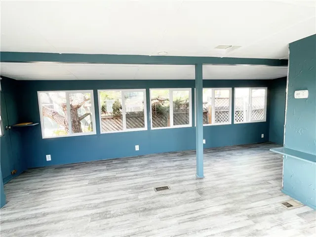 Wall of dual pane sun windows