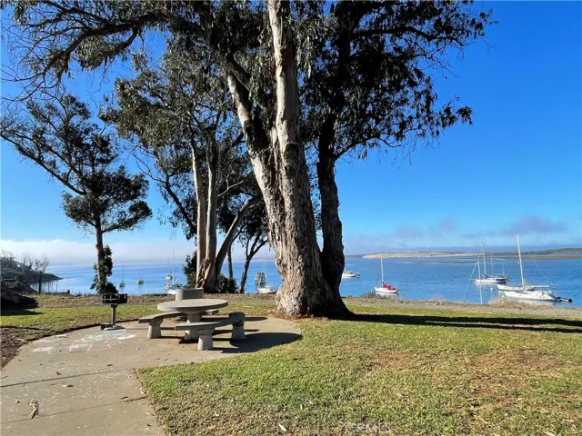 Bayshore Bluffs Park across the street