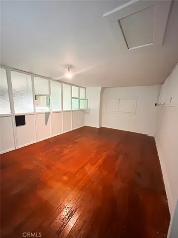 Second-story loft area with open interior view