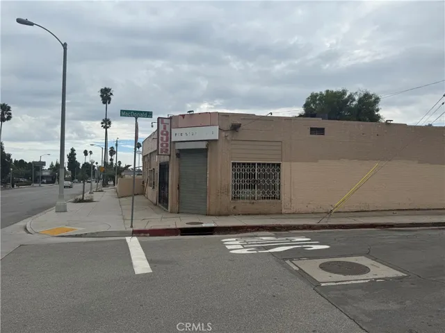Front view of lot