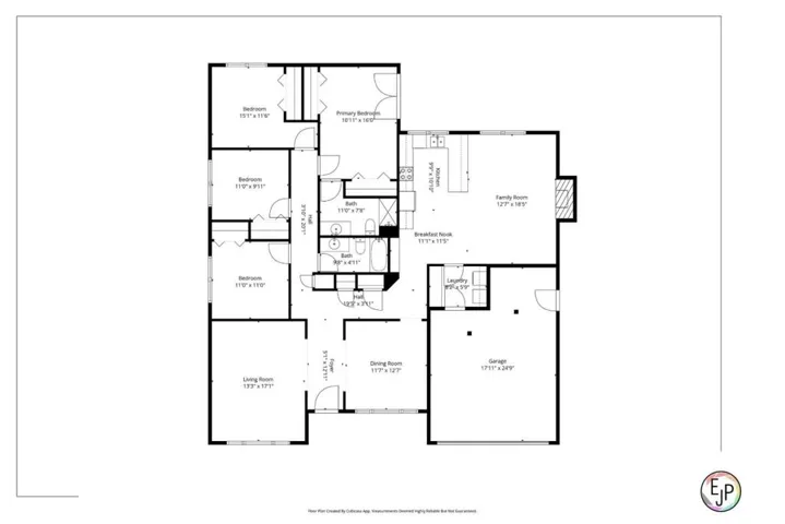 floor plan - buyer to verify room size and sq footage