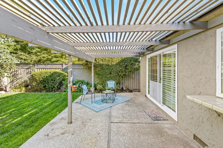 back patio view of slider from family room
