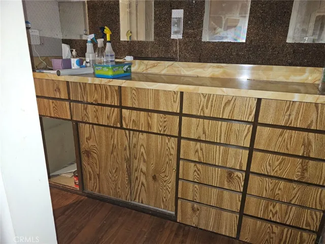 Storage or prep room with cabinets