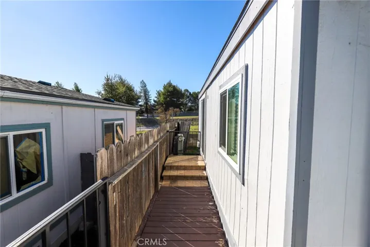 Small deck outside the primary bedroom.