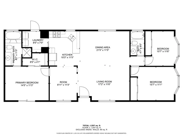 Floorplan of the home. Layout and measurements are approximate.