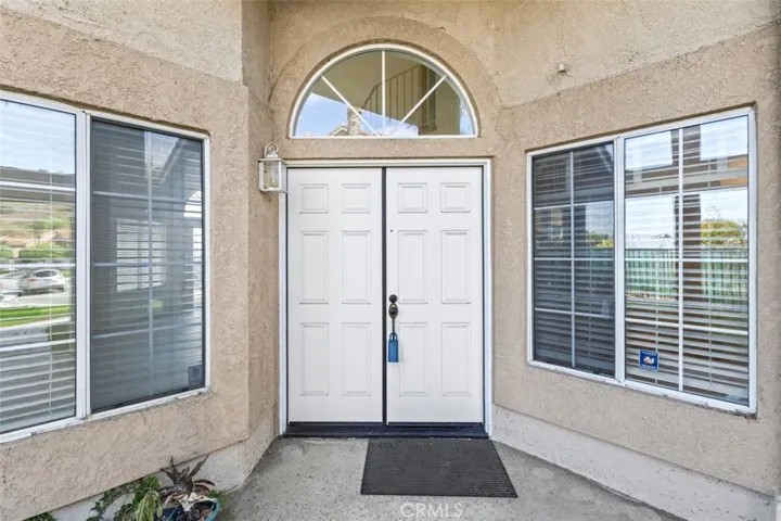 There's a double front door.