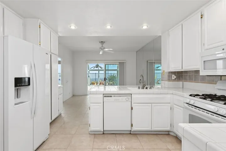 Looking towards the family room and sliding door to the rear patio.