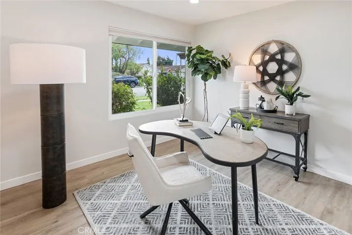 Down the hall is the 3rd bedroom that could also be an office