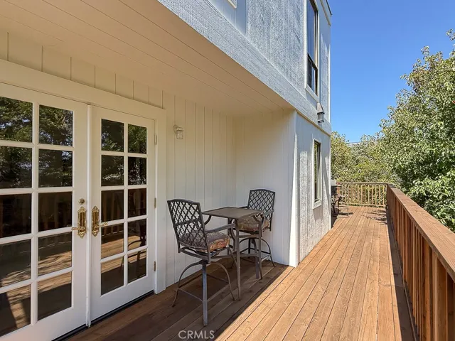 Deck sitting area outside Guest bedroom doors