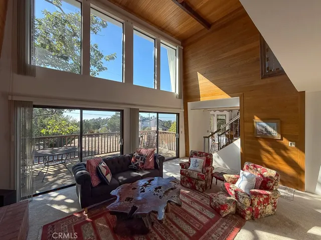 Living room with windows for natural light